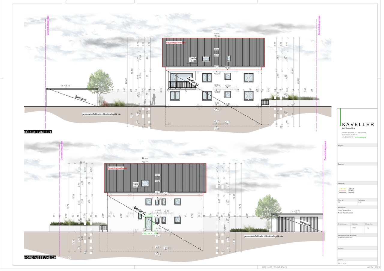 Ansicht Nutzungsänderung — Architekturbüro Kaveller